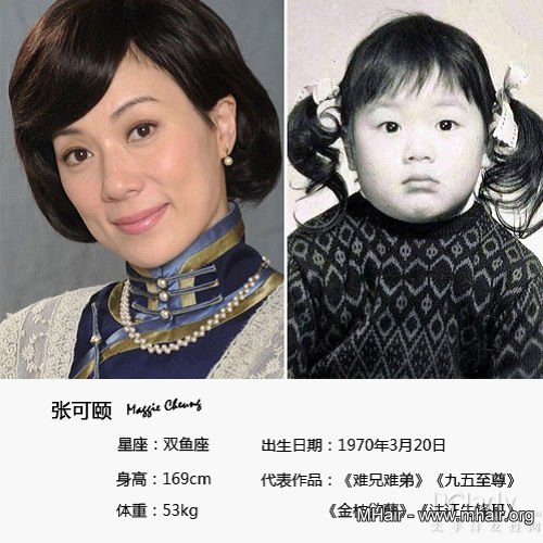 TVB明星童照曝光 赵雅芝张可颐似路人