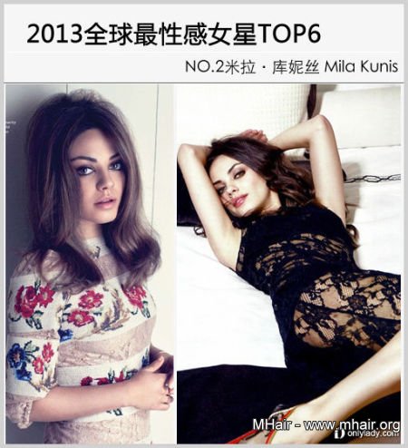 最新出炉2013年全球最性感女星