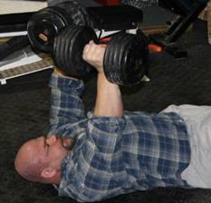 外旋腕平地卧推